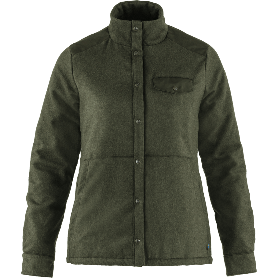 Chaqueta Acolchada De Lana De Canadá Con Fjällräven Fashion Deep Forest