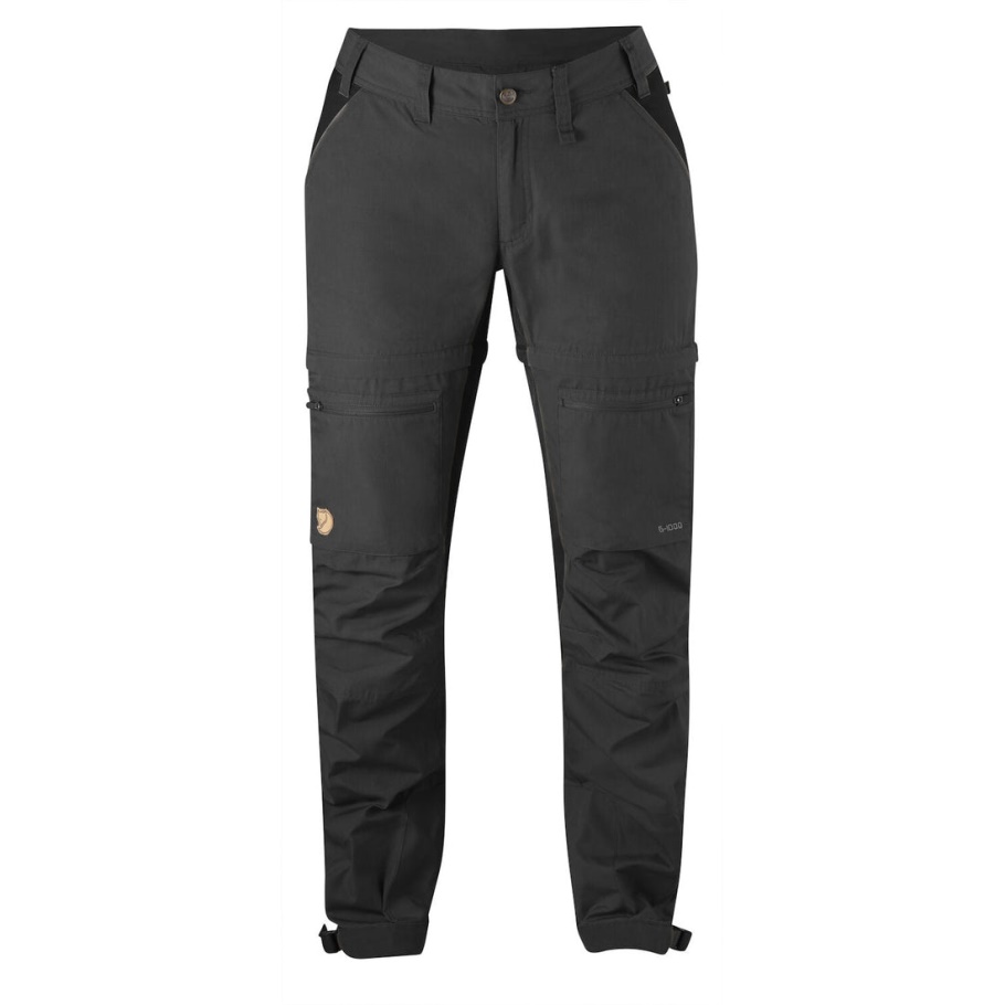 Abisko Lite Trekking Zip-off Pants W Short Gris Oscuro/negro Fjällräven Fashion