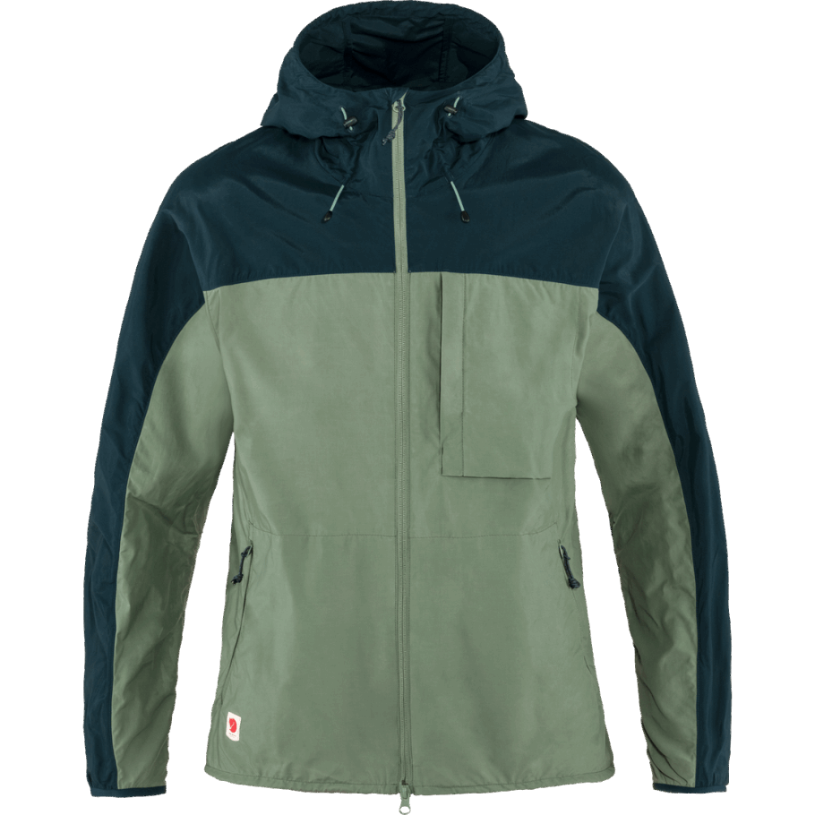 Fjällräven Fashion Patina Chaqueta Cortavientos High Coast Verde-azul Marino M