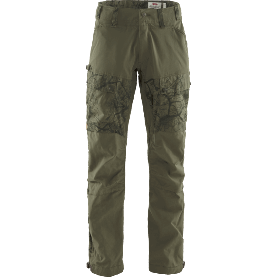 Fjällräven Moda Laponia Híbrido Pantalones M Verde Camo-laurel Verde