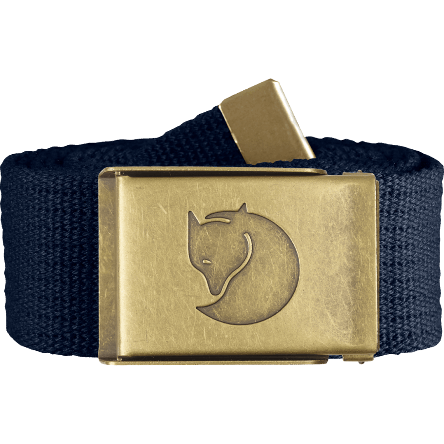 Cinturón De Latón De Lona De Moda Fjällräven Gris Montaña 4cm