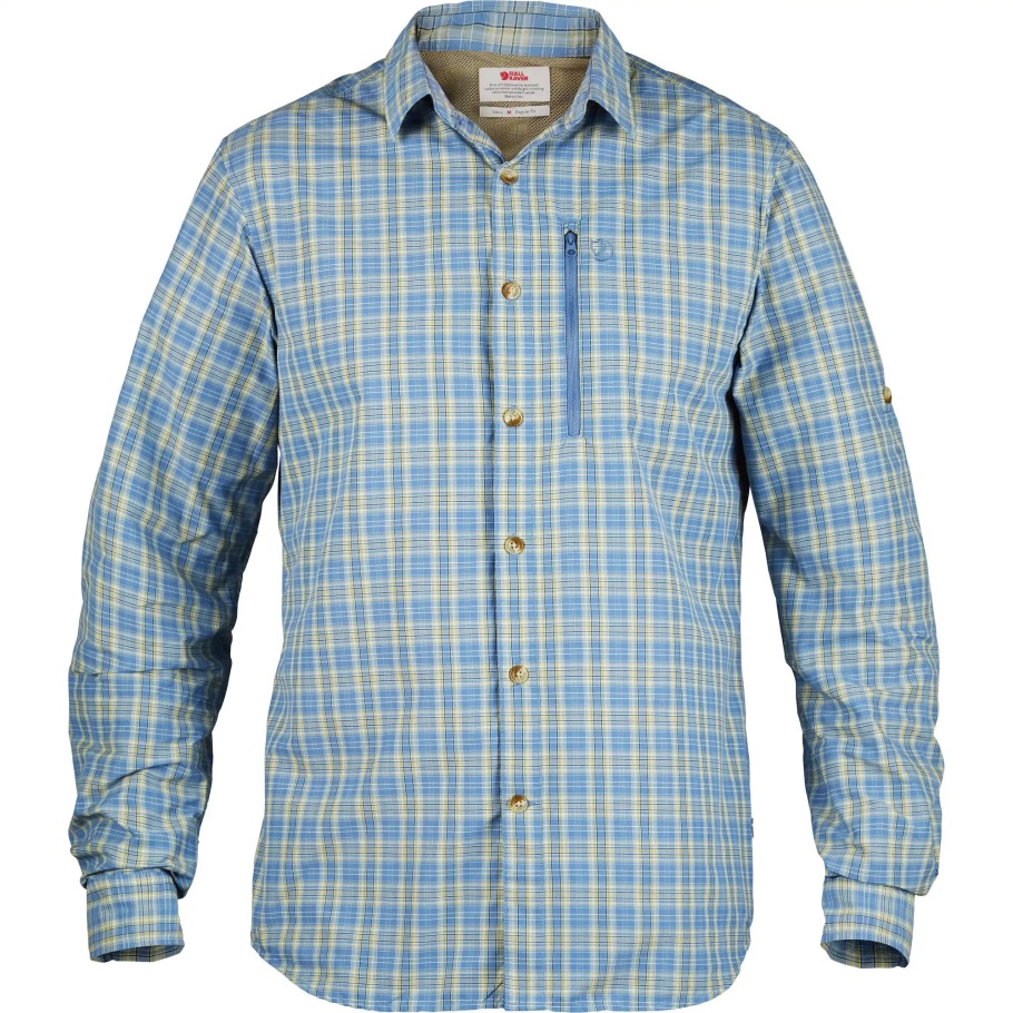 Fjällräven Moda Abisko Caminata Camisa Ls M Blue Ridge