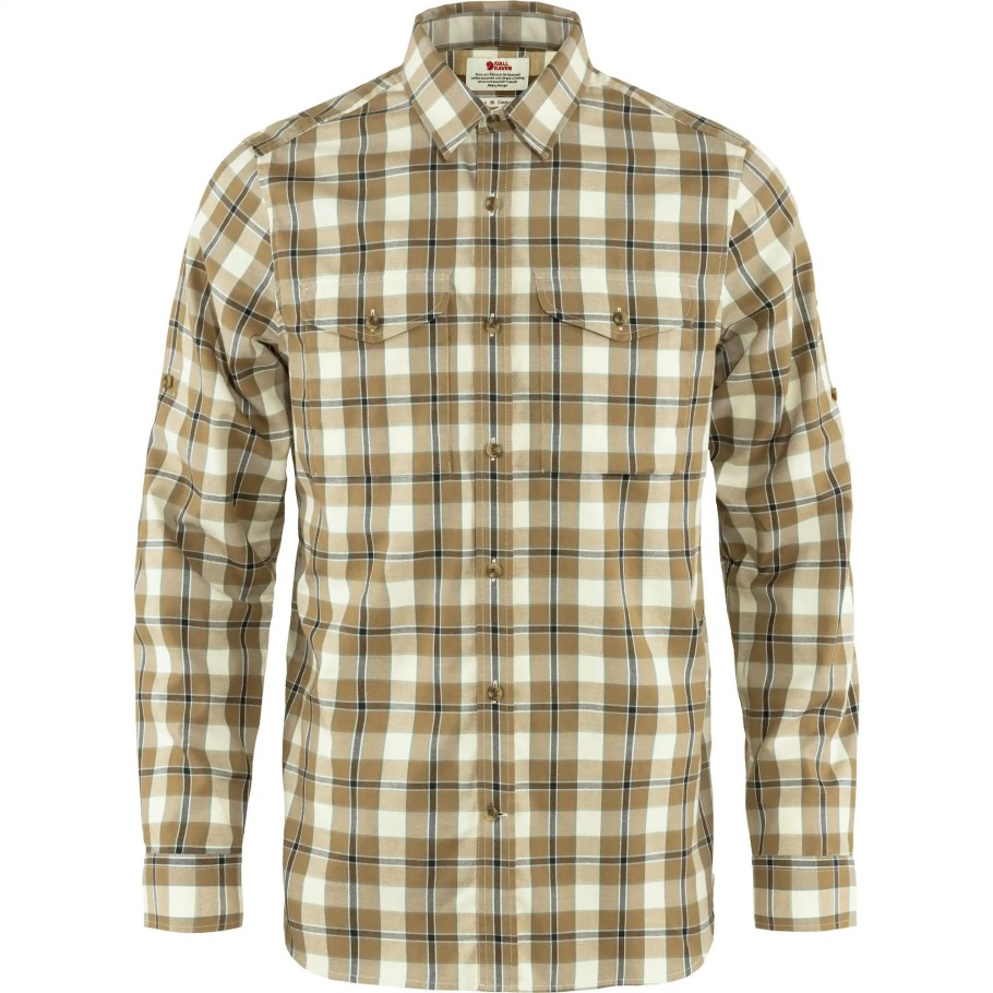 Sarraceno Marrón-patina Verde Singi Camisa De Franela Ls M Fjällräven Moda