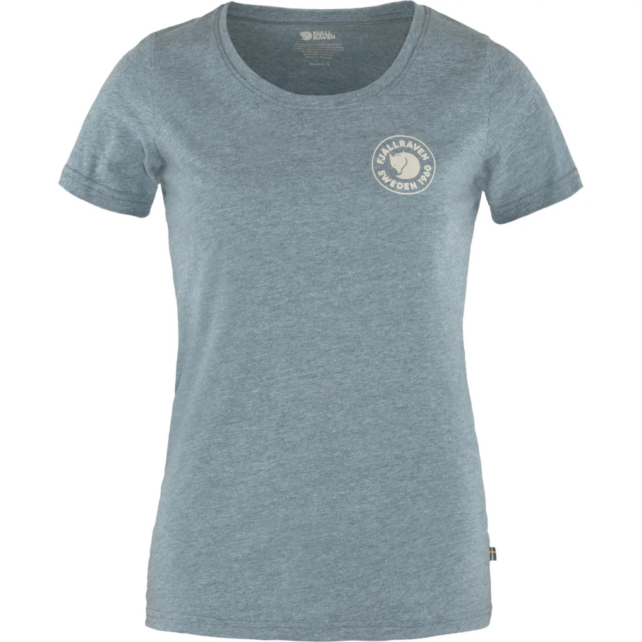 Fjällräven Fashion Indigo Blue-melange 1960 Logo T-shirt W