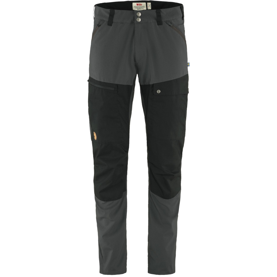 Gris Oscuro-negro Fjällräven Moda Abisko Midsummer Pantalones M Largo