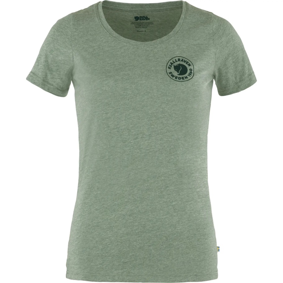 Fjällräven Fashion 1960 Camiseta Con Logo Y Pátina Verde-mélange