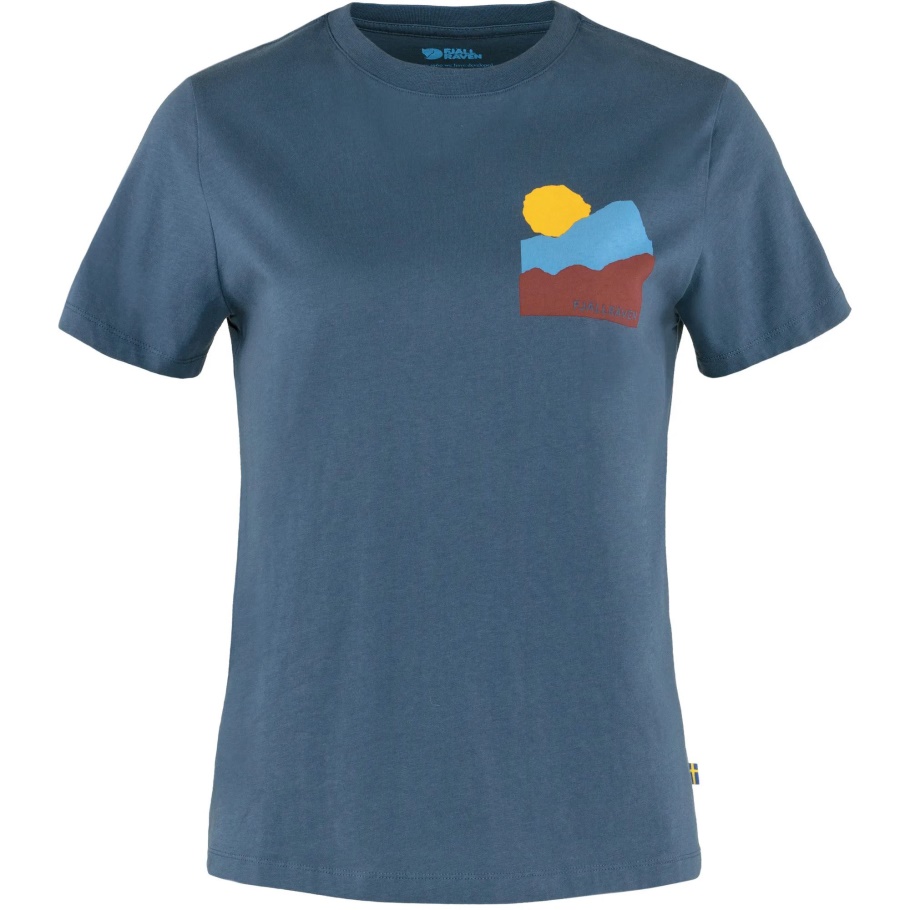 Camiseta Fjällräven Fashion Nature Con Azul índigo