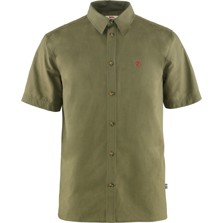 Övik Lite Camisa Ss M Fjällräven Moda Verde