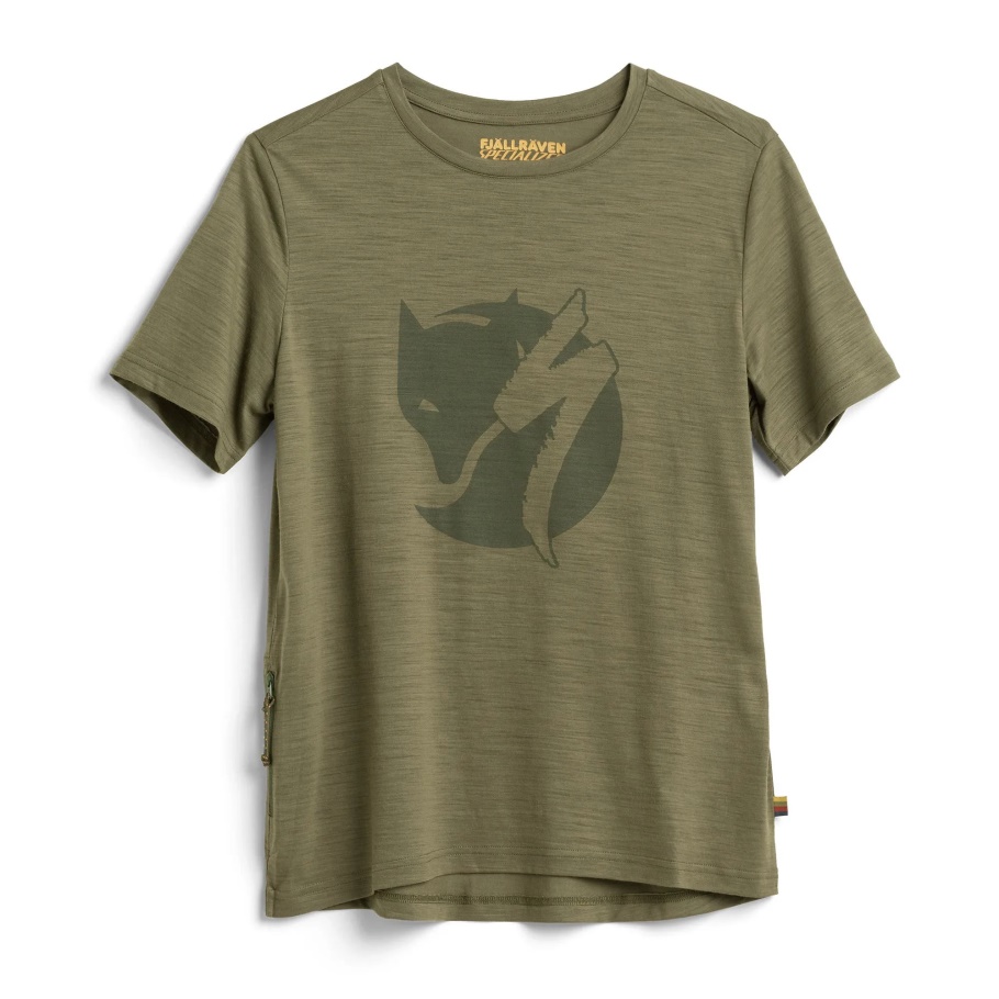 Fjällräven Fashion S/f Camiseta De Lana W Verde