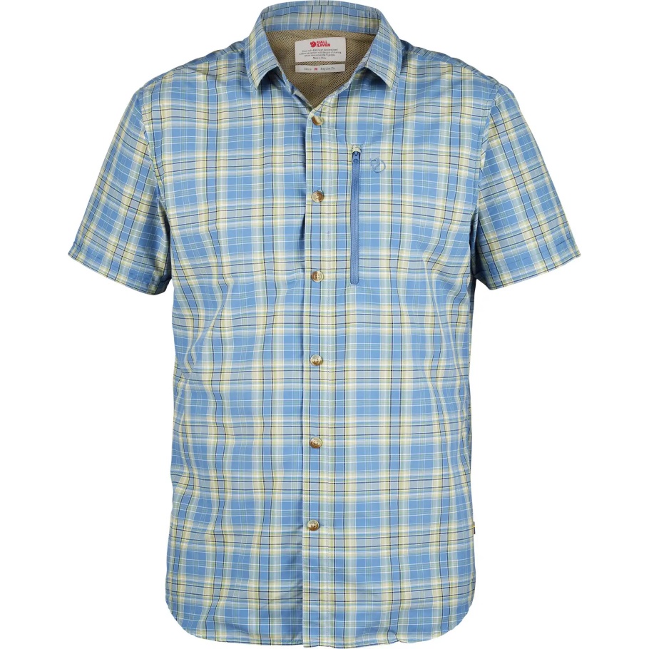 Fjällräven Moda Abisko Caminata Camiseta Ss M Blue Ridge