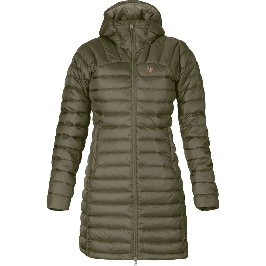 Parka Copo De Nieve Con Verde Laurel Fjällräven Moda
