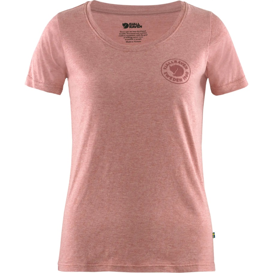 Camiseta Con Logo De 1960 Con Fjällräven Fashion Rojo Frambuesa Melange