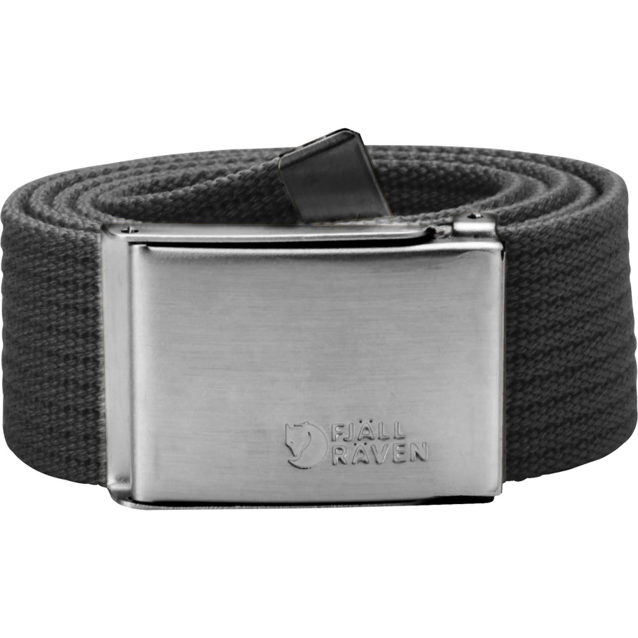 Cinturón De Lona De La Marca De Moda Fjällräven Gris Oscuro