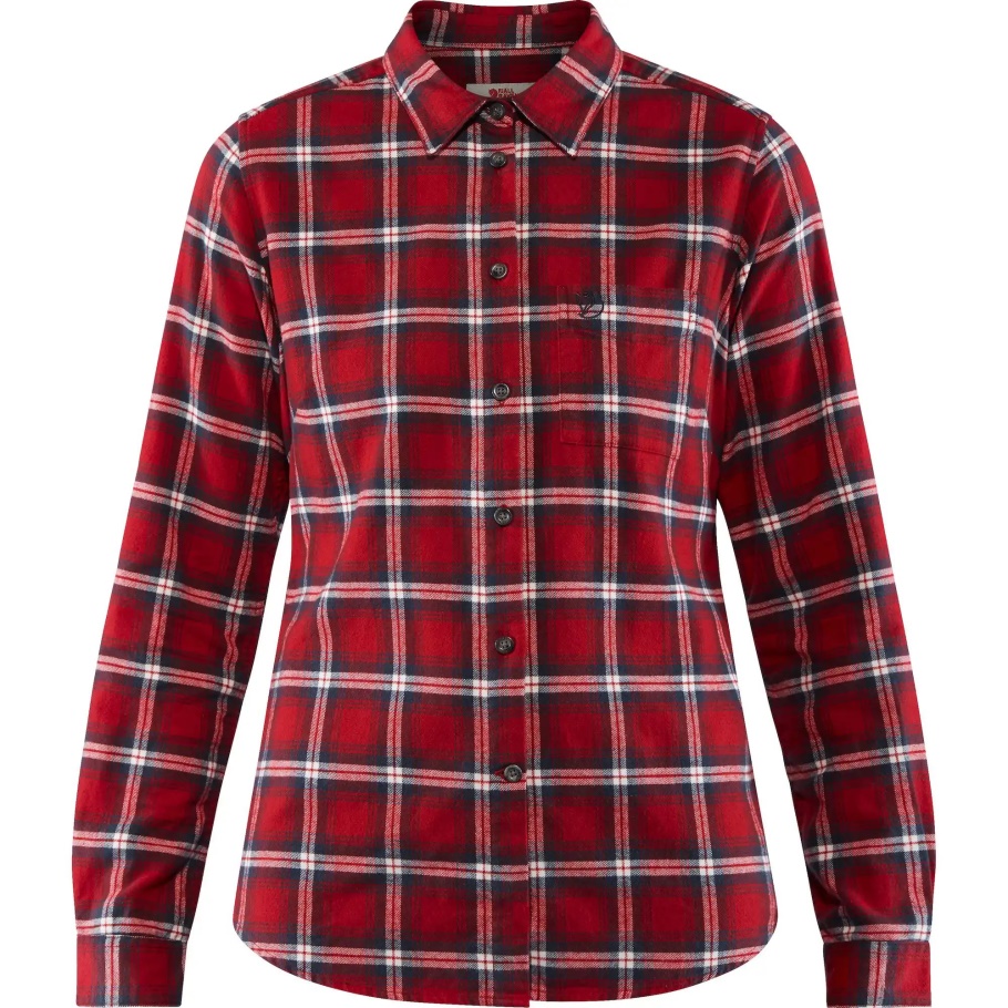 Fjällräven Fashion Camisa De Franela Övik Rojo Oscuro W