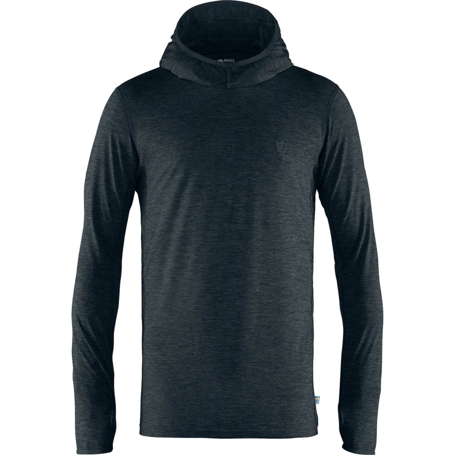 Azul Marino Oscuro Abisko Sol Sudadera Con Capucha M Fjällräven Moda