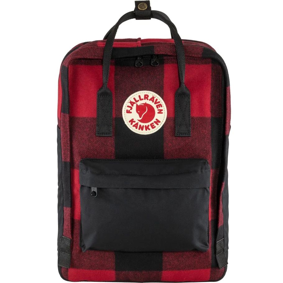 Kånken Re-wool Laptop 15 Fjällräven Moda Rojo-negro