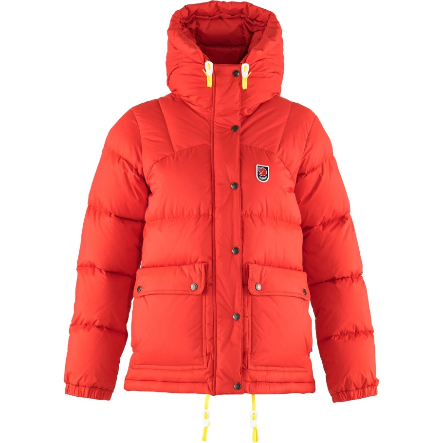 Chaqueta True Red Expedición Down Lite Con Marca De Moda Fjällräven