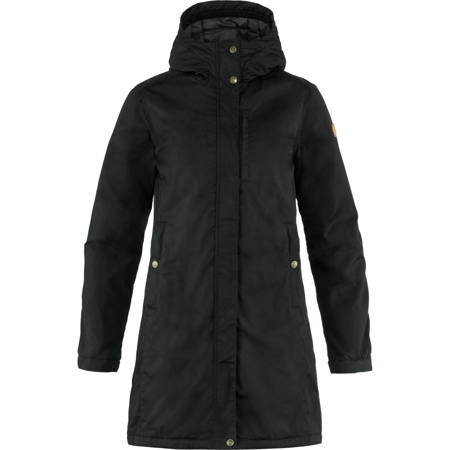Negro Fjällräven Fashion Kiruna Parka Acolchada W