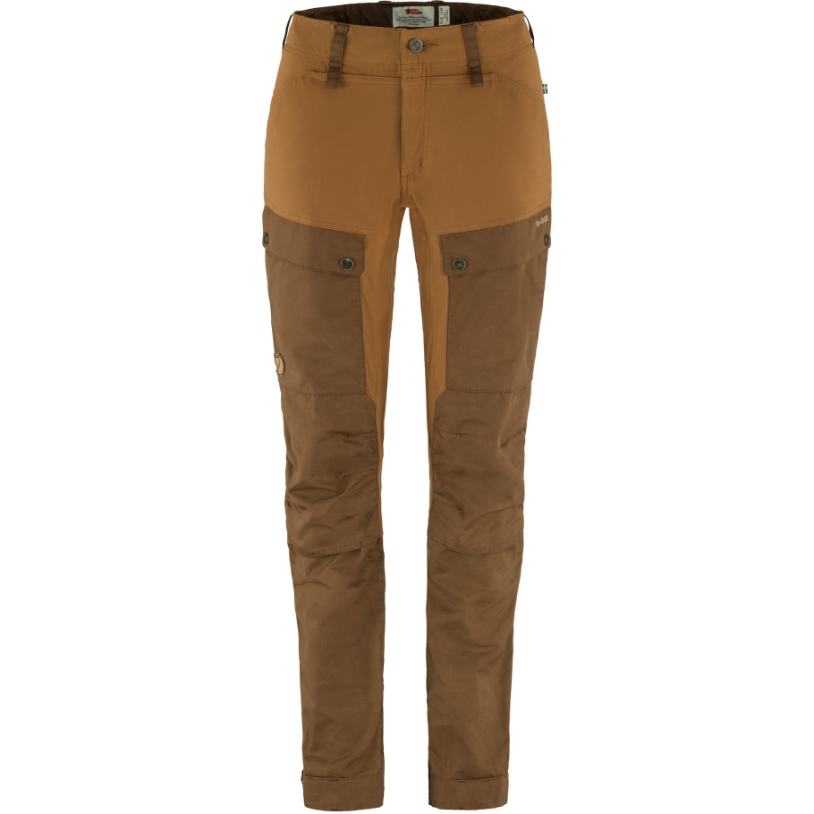 Pantalones De Keb De Madera Marrón Castaño Curvos W Reg Fjällräven Moda