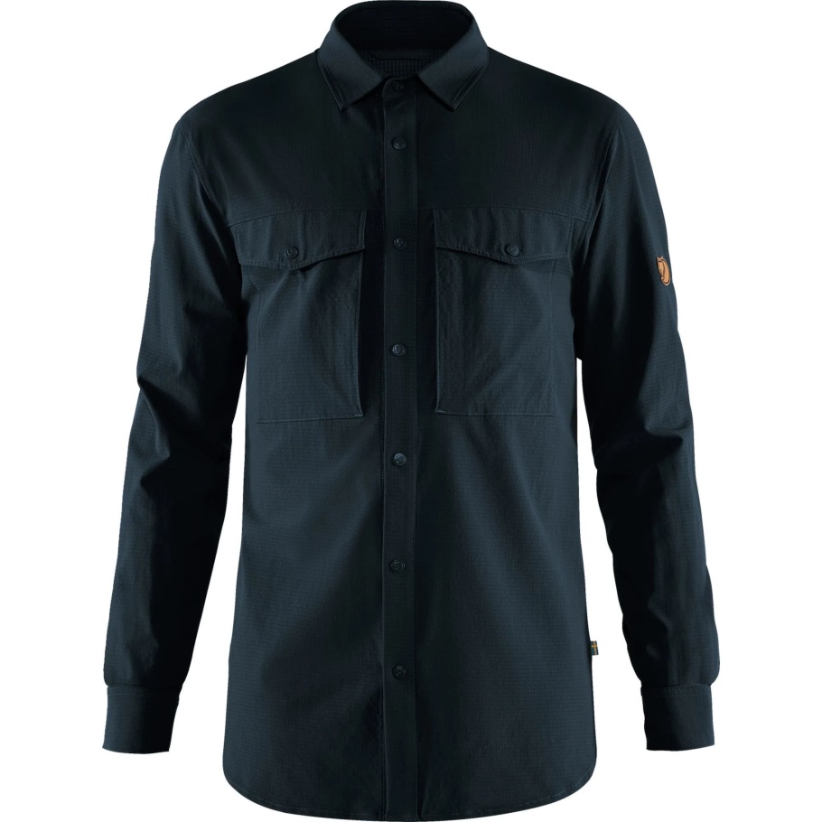 Abisko Trekking Camisa M Azul Marino Oscuro Fjällräven Moda