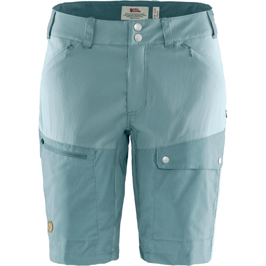 Fjällräven Fashion Abisko Pantalones Cortos De Verano Con Azul Mineral-azul Arcilla