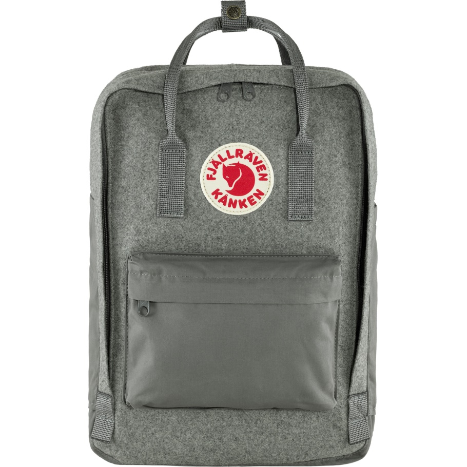 Kånken Re-wool Laptop 15 Granito Gris Fjällräven Moda
