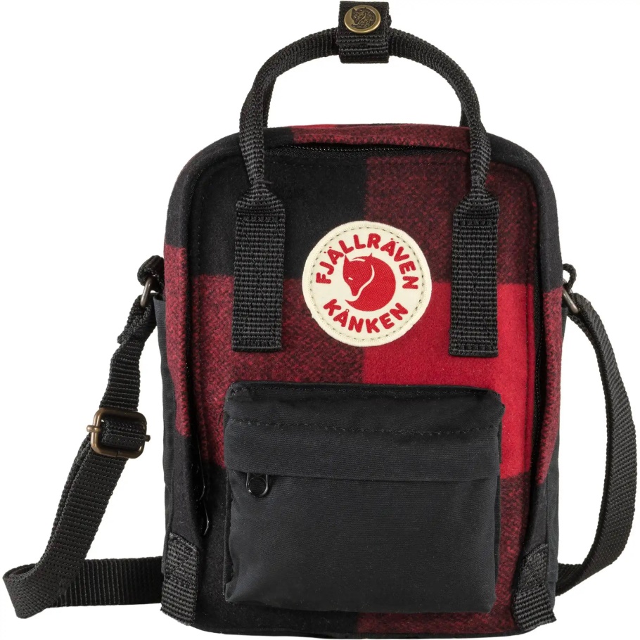 Fjällräven Fashion Kånken Re-wool Sling Rojo-negro
