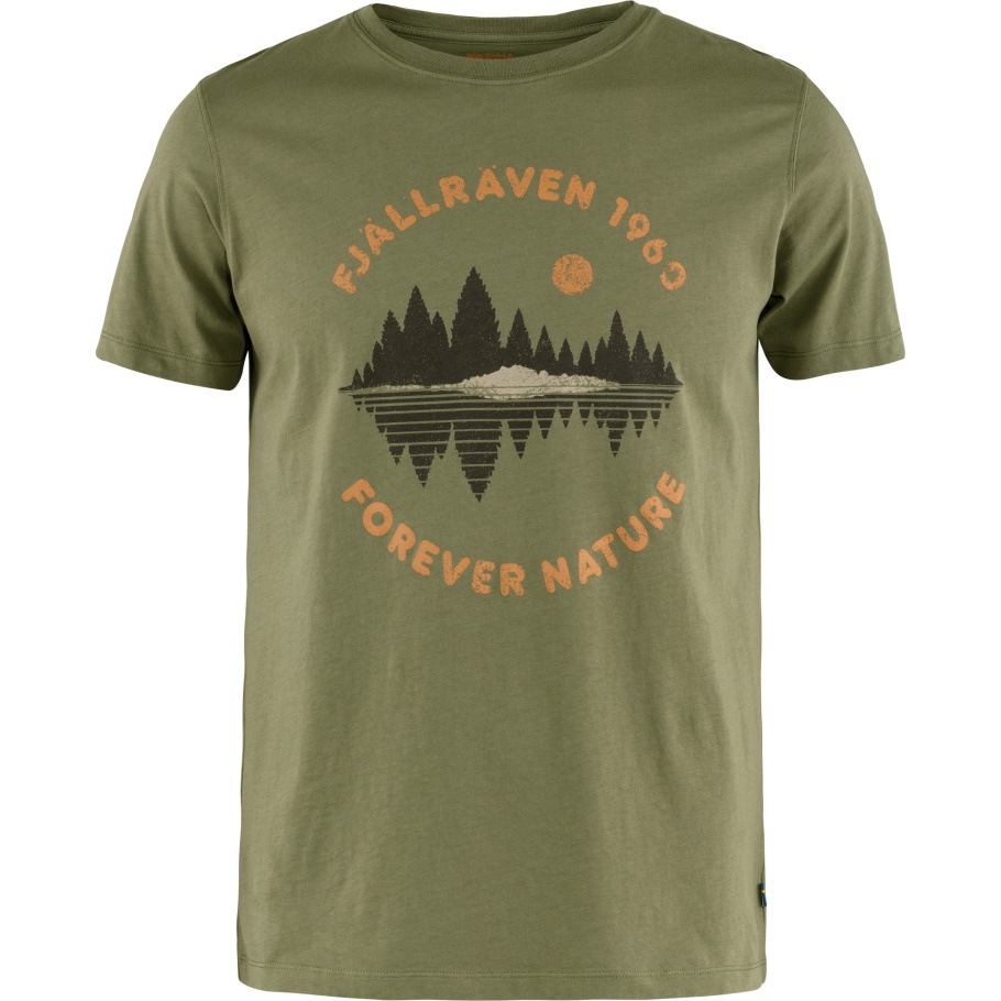 Fjällräven Moda Verde Bosque Espejo Camiseta W