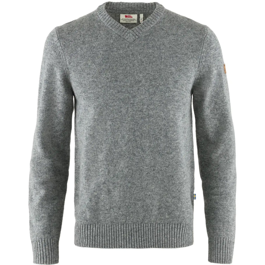 Gris Övik Suéter Con Cuello En V M Fjällräven Moda