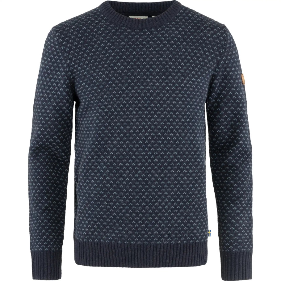 Övik Nordic Sweater M Dark Navy Fjällräven Moda