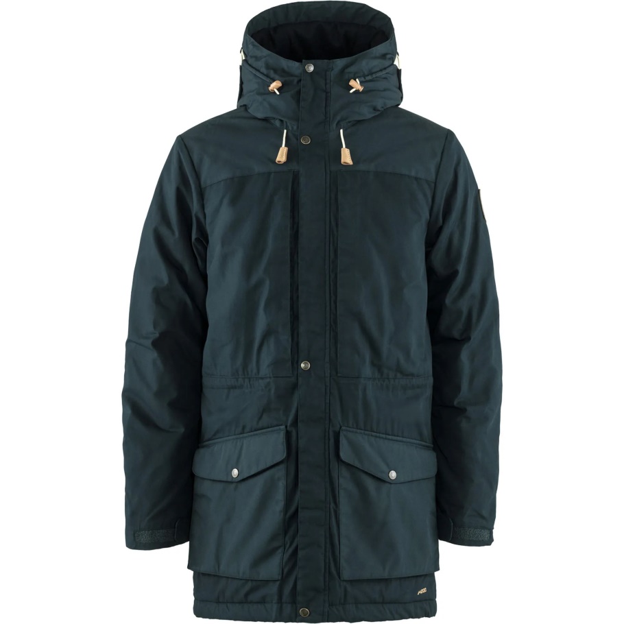Fjällräven Parka Acolchada De Lana Singi Azul Marino Oscuro De Moda M
