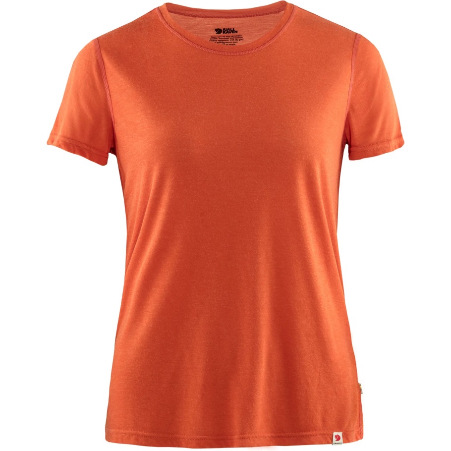 Camiseta High Coast Lite W Rowan Rojo Fjällräven Moda