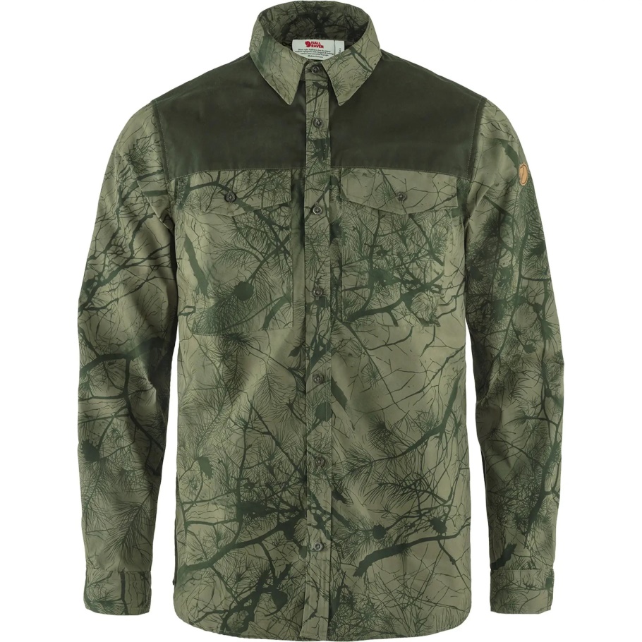 Fjällräven Moda Verde Camo-deep Forest Värmland G-1000 Camisa W