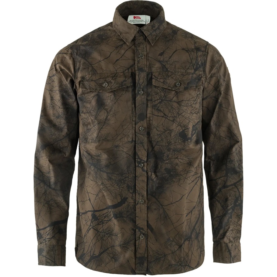 Fjällräven Moda Värmland G-1000 Camiseta M Oliva Oscuro Camo