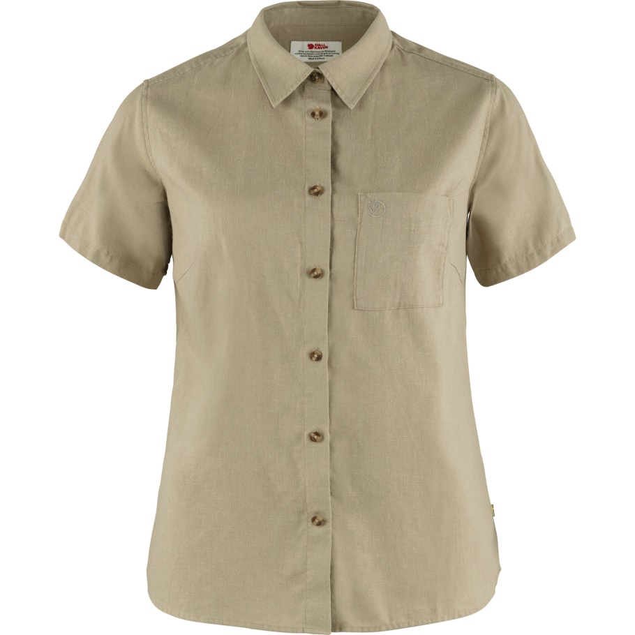 Fjällräven Fashion Sand Stone Övik Camisa De Viaje Ss W