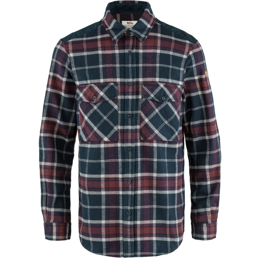 Camisa De Sarga Övik M Dark Navy-dark Granate Fjällräven Fashion