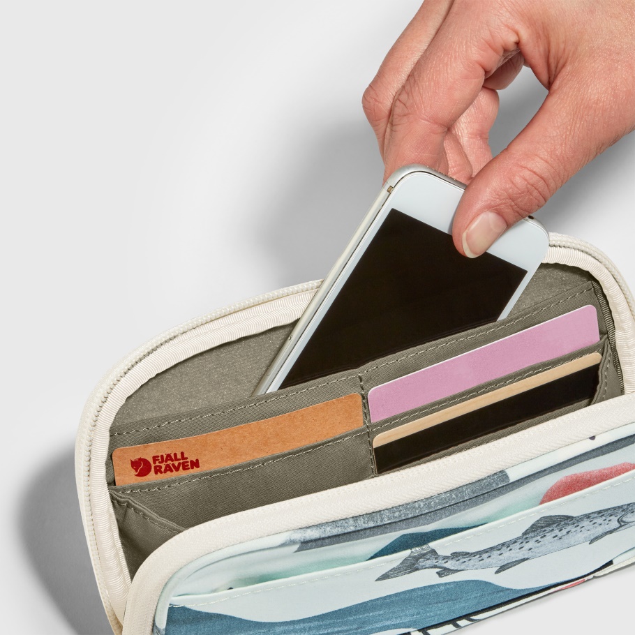Fjällräven Moda Azul Fábula Kånken Art Billetera De Viaje