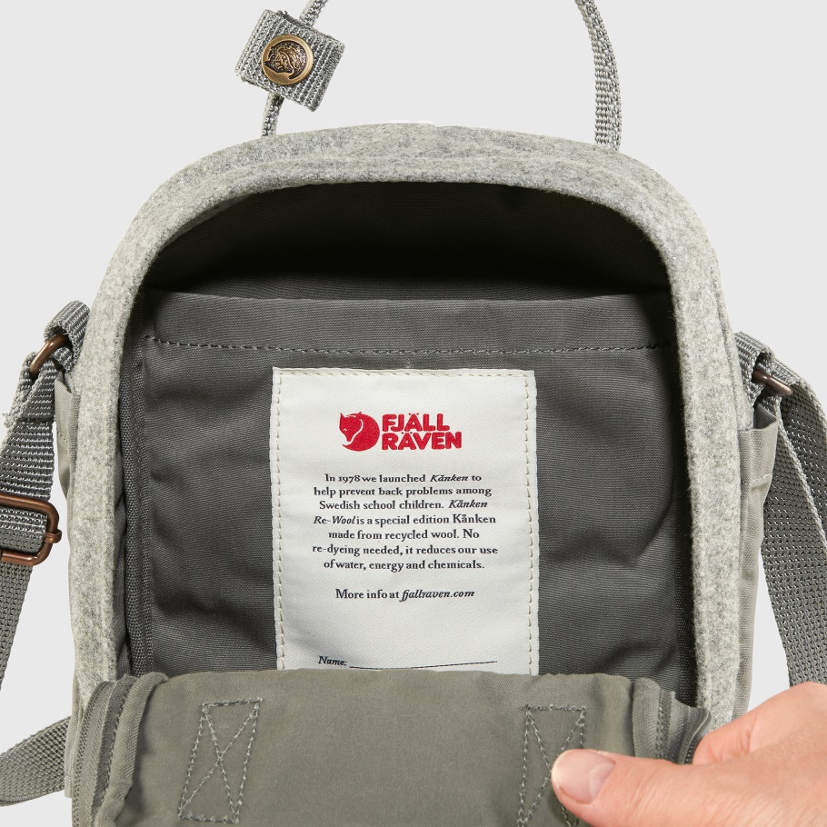 Fjällräven Moda Granito Gris Kånken Re-wool Sling
