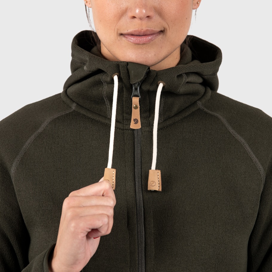 Fjällräven Fashion Övik Polar Con Capucha W Gris Oscuro