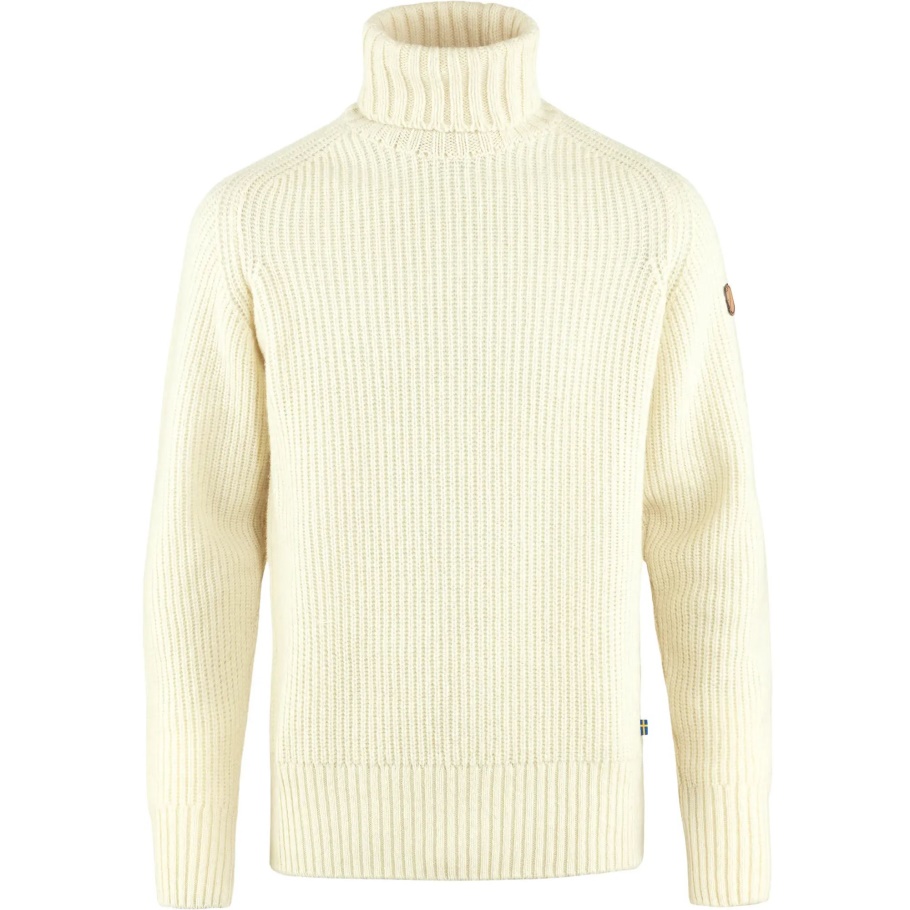 Blanco Tiza Fjällräven Fashion Övik Suéter Con Cuello Vuelto M