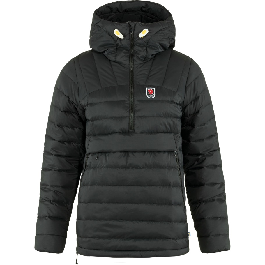 Negro Fjällräven Marca De Moda Expedición Pack Down Anorak W