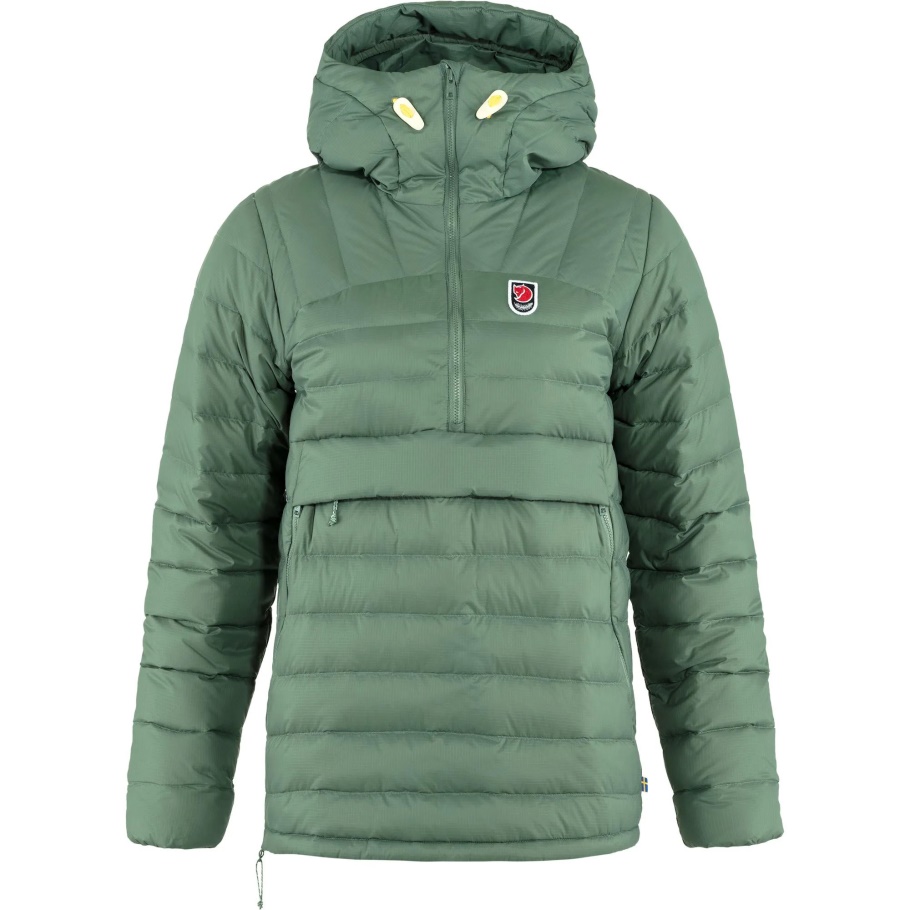 Anorak Expedición Pack Down Verde Pátina Con Marca De Moda Fjällräven