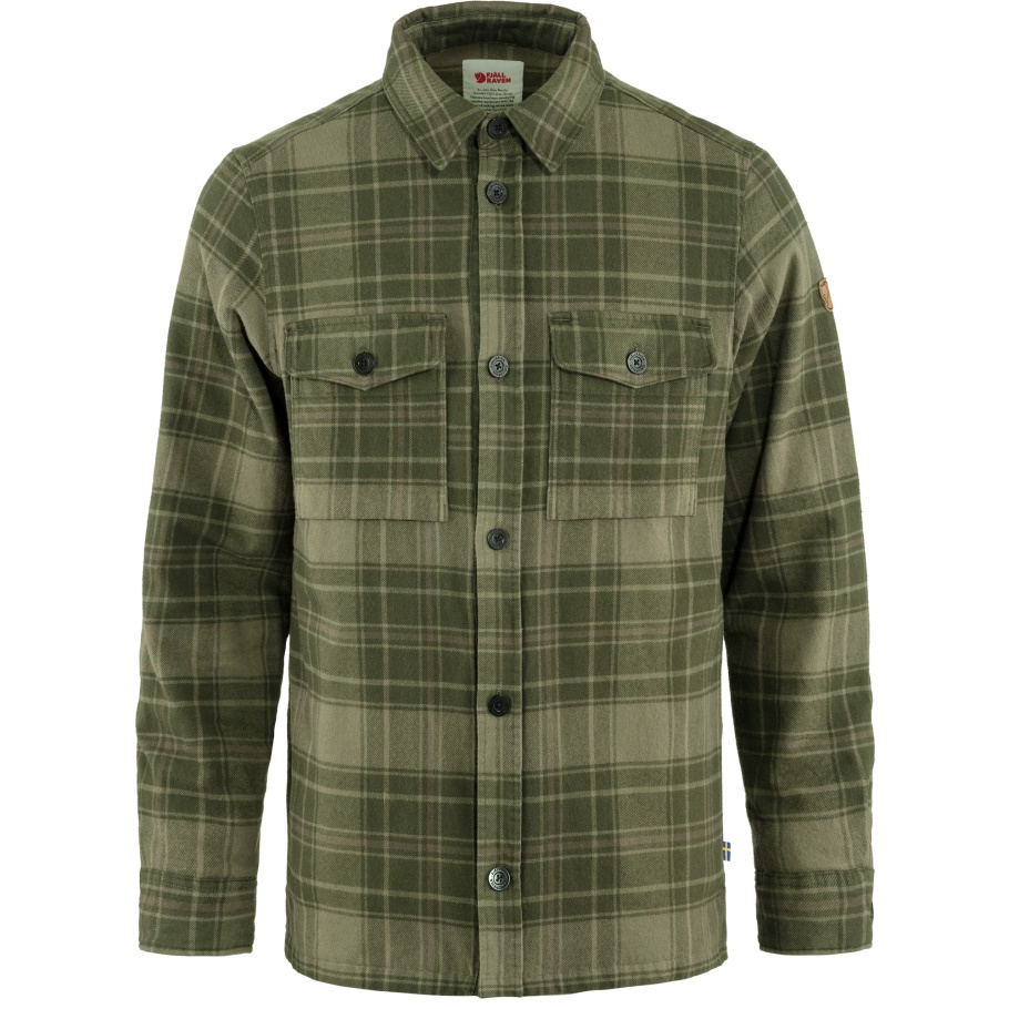 Fjällräven Fashion Övik Lite Camisa Acolchada M Deep Forest-laurel Green