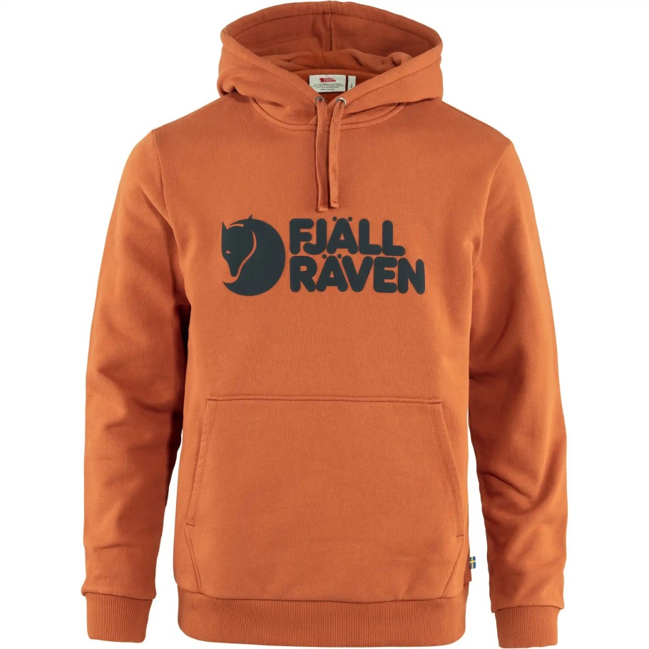 Fjällräven Moda Terracota Marrón Logo Sudadera Con Capucha M