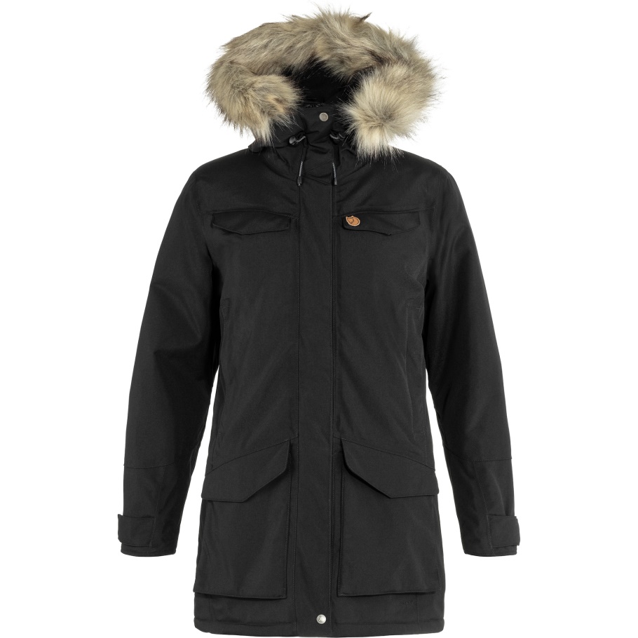 Nuuk Parka W Fjällräven Moda Negro