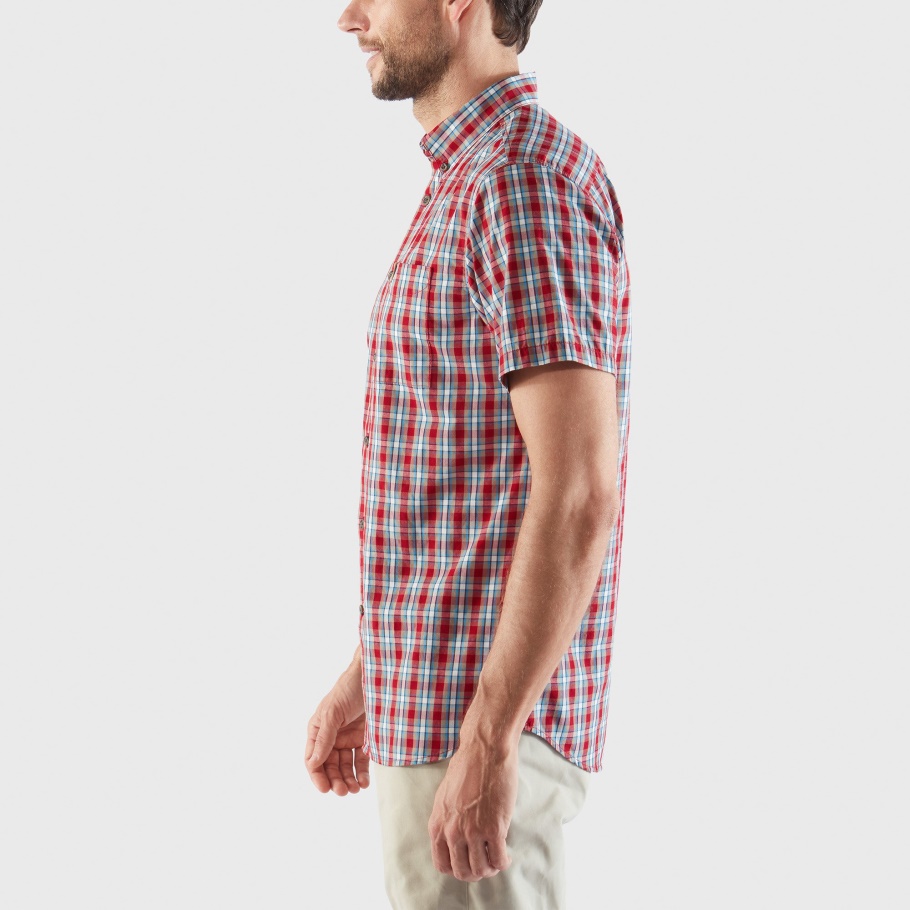 Fjällräven Fashion Övik Camiseta Ss M Verde-azul Alpino