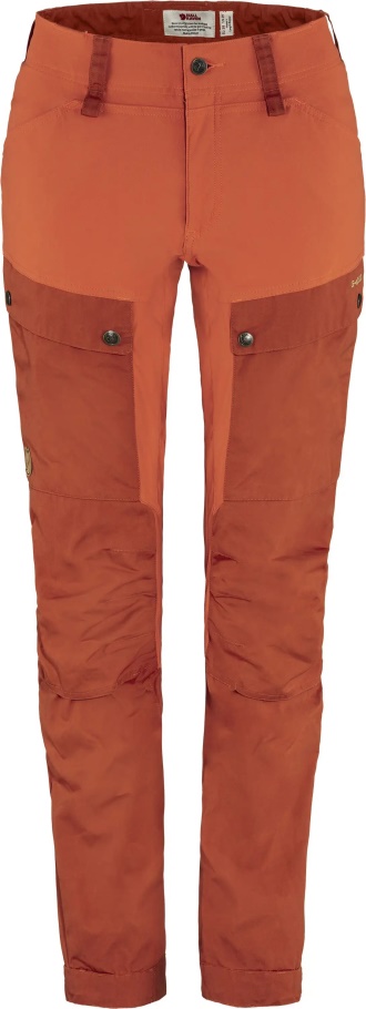 Pantalones Keb Curvos W Cabina De Registro Rojo-rowan Rojo Fjällräven Moda