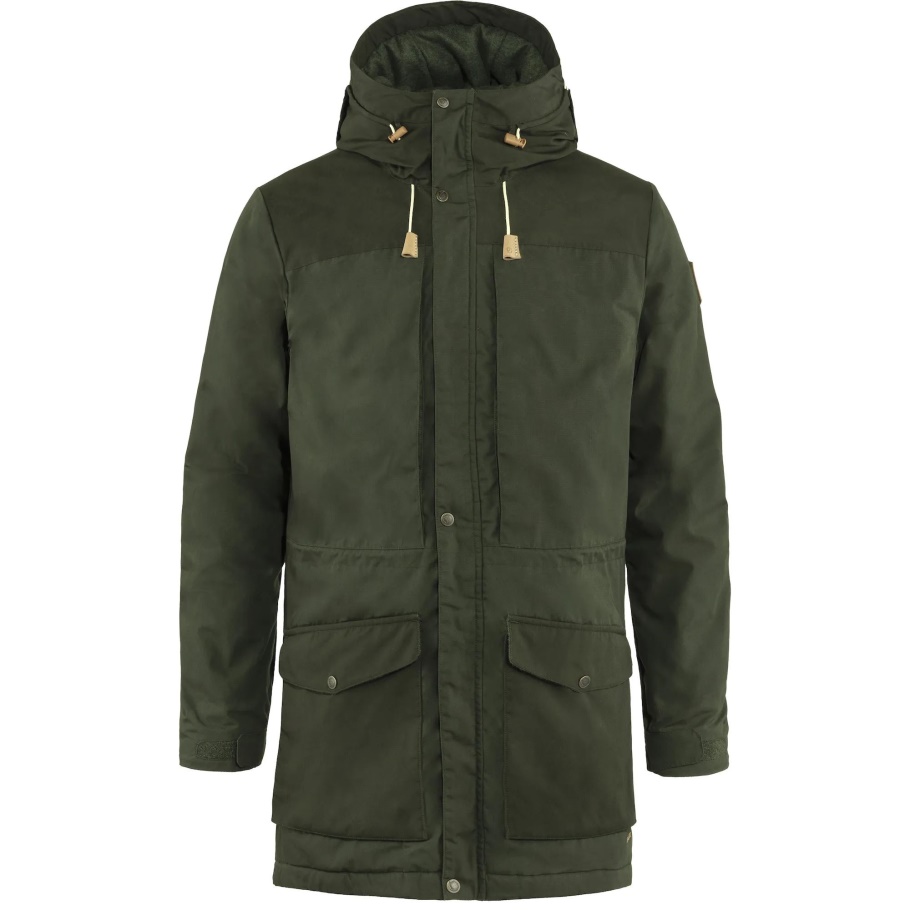 Parka Acolchada De Lana Singi Deep Forest M Fjällräven Moda
