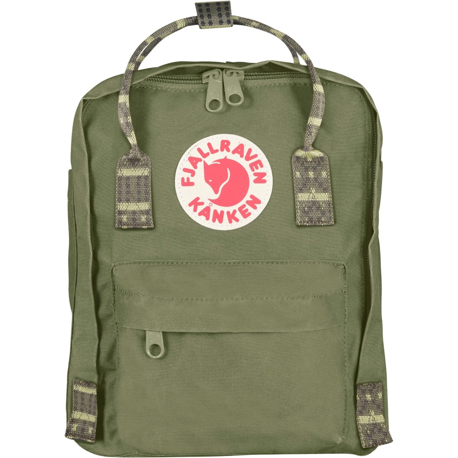 Fjällräven Moda Kånken Mini Verde-folk Patrón