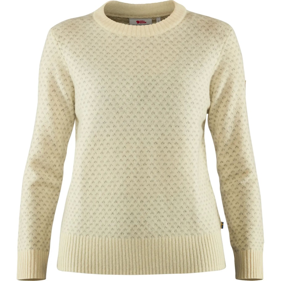 Fjällräven Moda Övik Suéter Nórdico Blanco Tiza